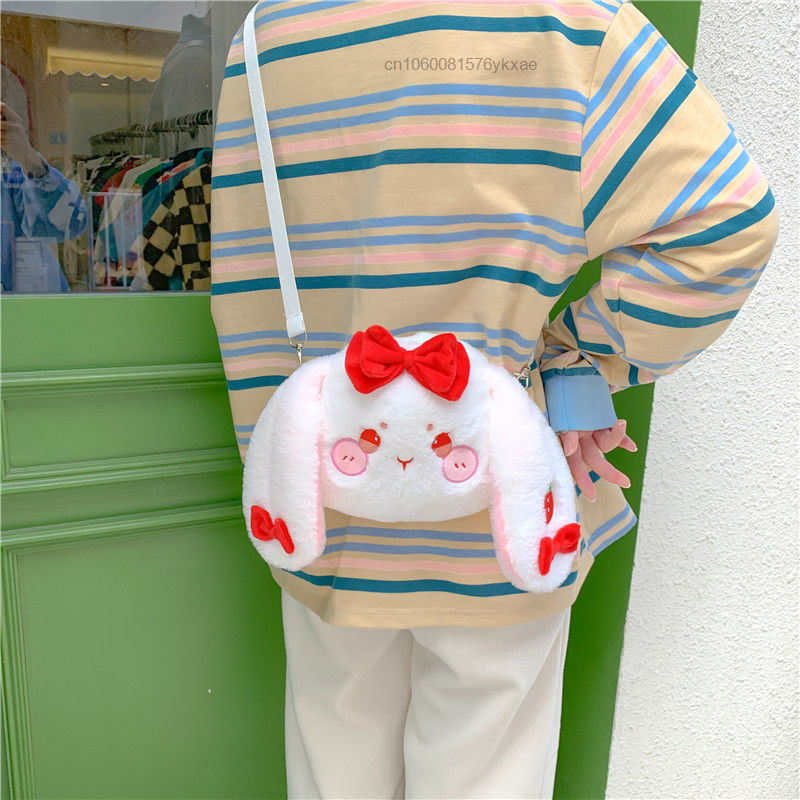 Kawaii Sanrio Hello Kitty Plush Backpack Kuromi My Melody Shoulder Bag Girls Anime Plushie Stuffed Toys Doll Tote Christmas Gift