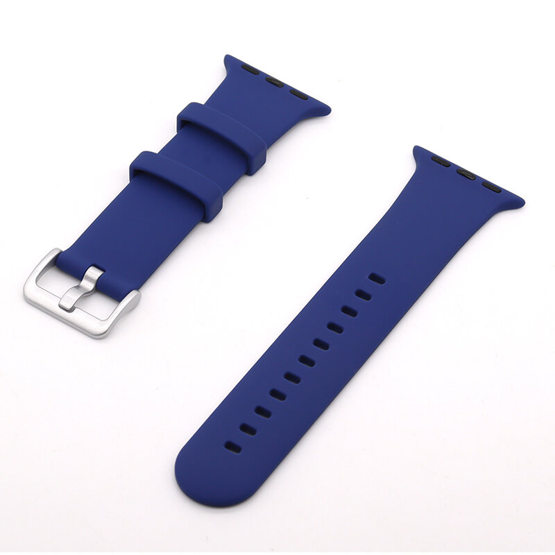 Cinturino sportivo Color caramella per apple Watch Series7 6 5 4 3 2SE cinturino in Silicone per iWatch 38 40 41 42 44 45MM cinturino con fibbia