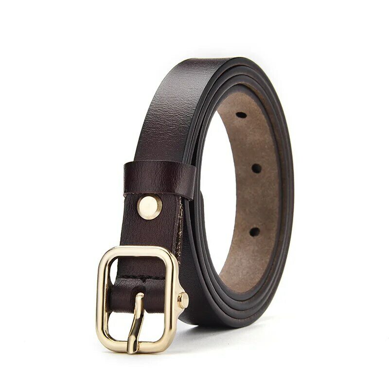 New Ladies Belt Genuine Leather Pin Buckle Belt Whole Leather Cut Fashion Casual Trend Dress Jeans Belt