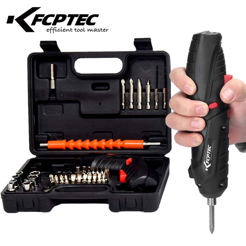 Electric Screwdriver Rechargeable Lithium Battery Cordless Electric Screwdriver Multifunctional Electric Drill DIY Power Tool