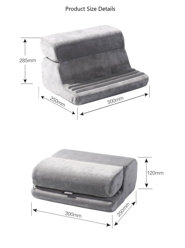 Soporte de almohada para tableta ipad, soporte suave para cama, ángulos de lectura ajustables, Compatible con iPad
