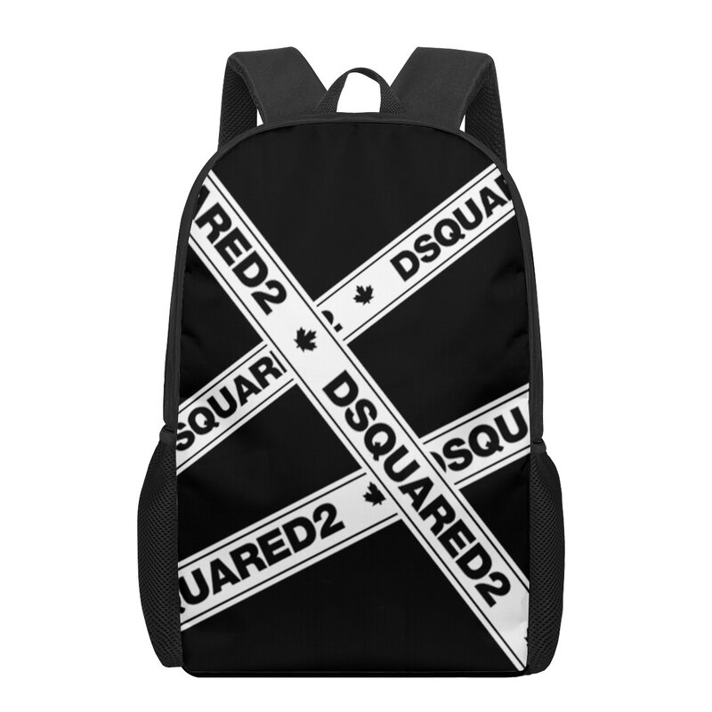 DSQ2 D2-mochila con estampado de marca para hombre y niño, morral escolar para adolescentes, bolsa de libros diaria