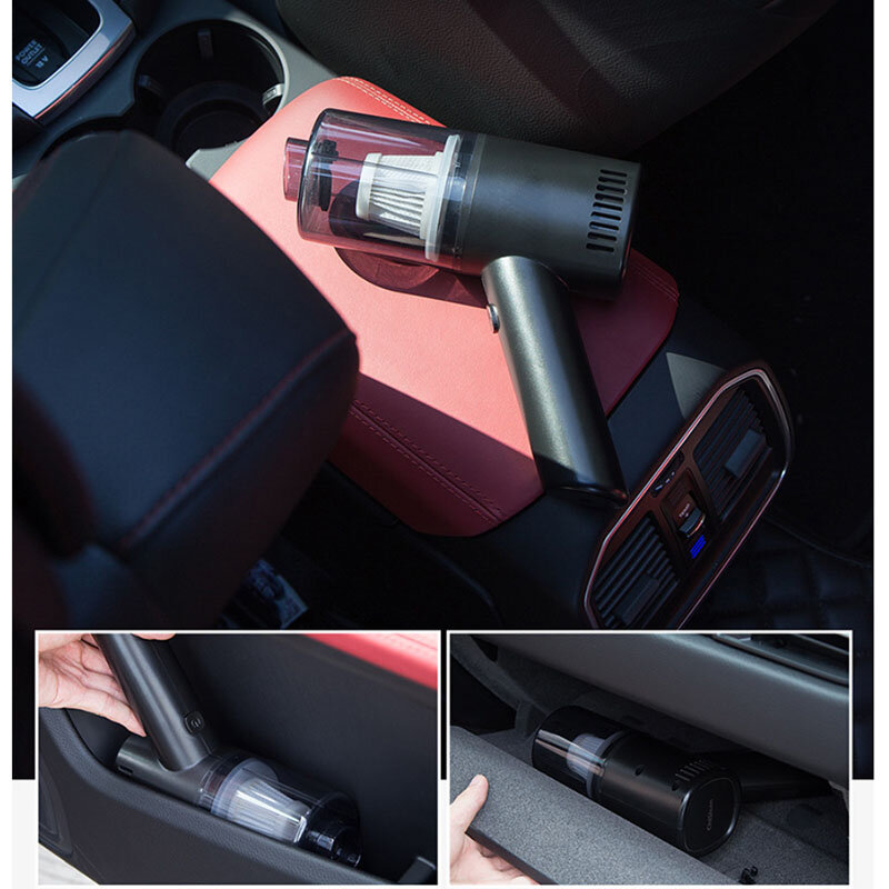 Xiaomi-aspiradora inalámbrica de mano para coche, miniaspirador de doble uso para el hogar y el coche, con batería integrada
