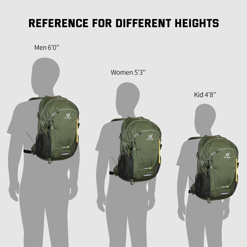 Маленький походный рюкзак SKYSPER 20 л, легкие дорожные рюкзаки, водонепроницаемый походный рюкзак, уличная сумка для женщин и мужчин