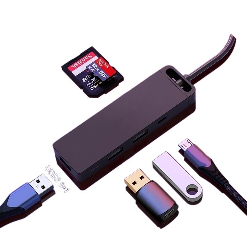 Adapter HUB USB USB 3.0 Splitter porty szybki Adapter OTG Adaptador na komputer przenośny akcesoria do laptopa USB HUB