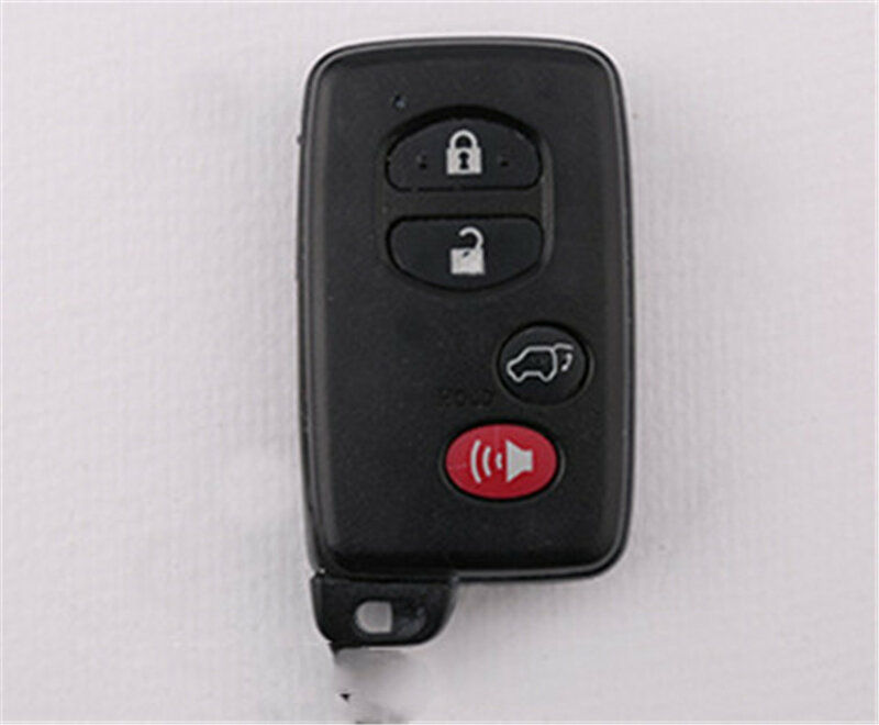 Llave de coche para Toyota Prius Land Cruiser Avalon Prado, funda para llavero, bolsa, bolsa, 4 botones, accesorios de fibra de carbono