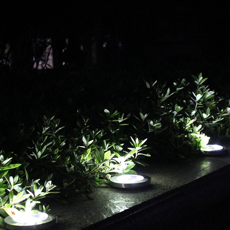 20 LED الشمسية دفن مصباح سبايك ضوء أرضي مقاوم للماء توفير الطاقة حماية البيئة في الهواء الطلق حديقة مسار ديكور