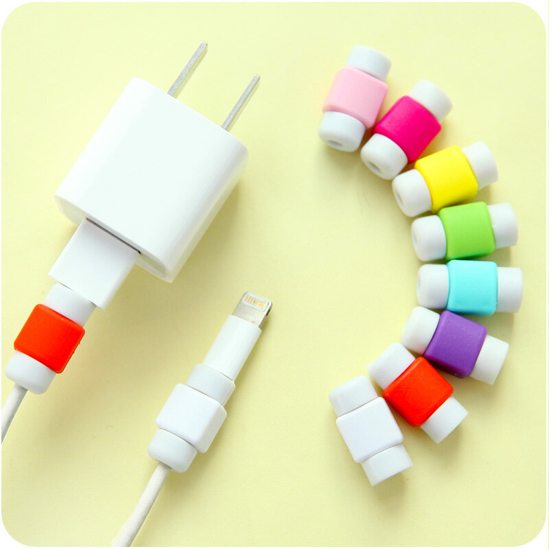 Câble de protection pour écouteurs iPhone, Samsung, HTC, USB, chargeur de données coloré, 1 pièce