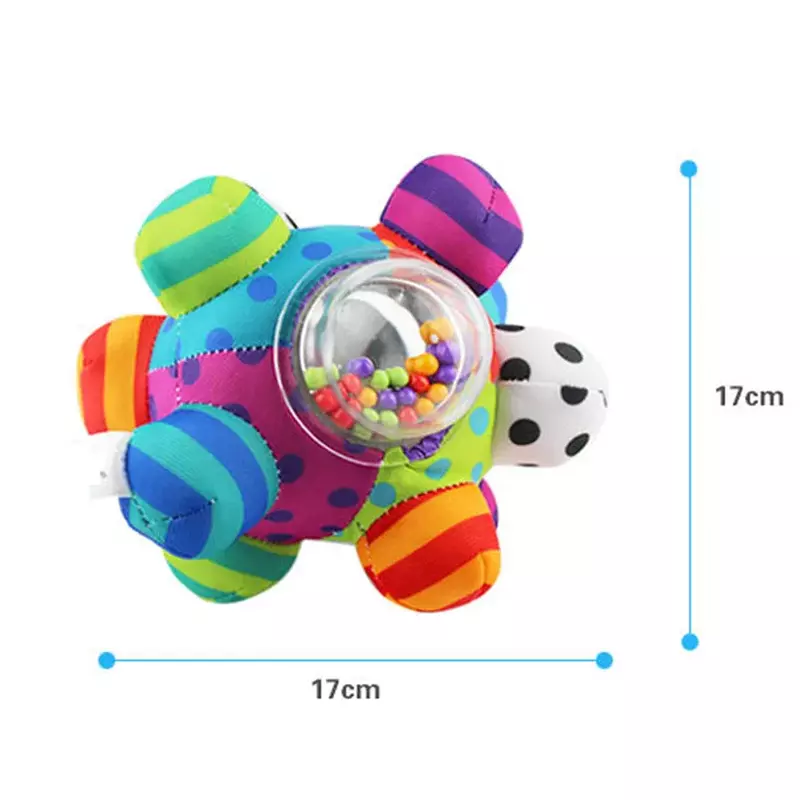 Apaffa Baby Toy Fun Little Loud Bell Baby Ball Rattles Toy Baby Intelligence Grasping Toy Hand Bell Rattle Toys For Baby Infant