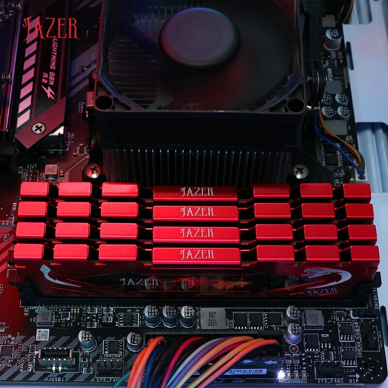 JAZER 데스크탑 게임용 메모리 지지대, DDR4 16GB, 8GB, 3200MHz, DIMM 메모리 램, PC4, 마더보드, 신제품