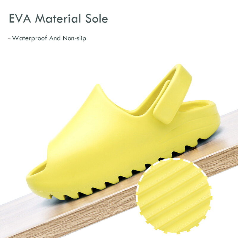 Sandalias antideslizantes para niños y niñas, zapatos de agua ligeros de resina de hueso, para playa, Verano