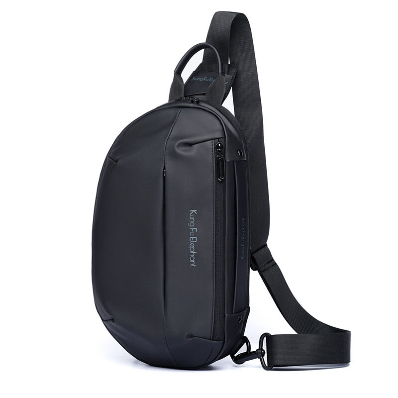 Bolso de pecho de gran capacidad para hombre, bolsa cruzada de carga rápida USB, bolso de pecho deportivo para exteriores, bolso de pecho informal de moda para hombre
