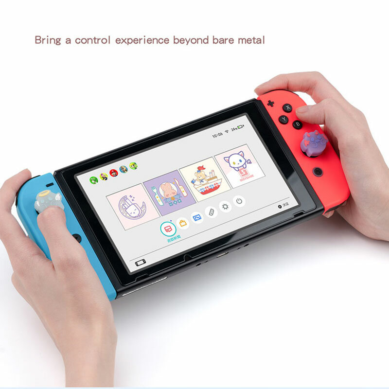 Leucht Geister Schalter Thumb Grip Kappe Joycon Joystick Abdeckung Shell NS Spiel Thumbstick Fall Für Nintendo Schalter OLED Zubehör