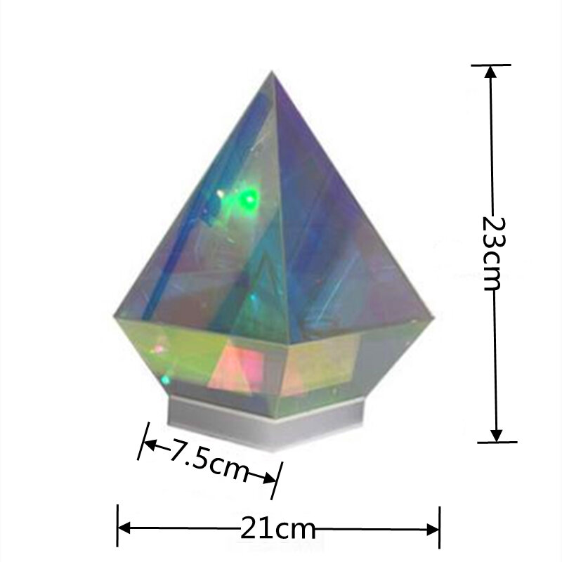 USB Pyramid Colorful Dimming Night Light LED Outdoor Camping Home Bedroom Decoration Wedding  Birthday  Gift Atmosphere Lamp
