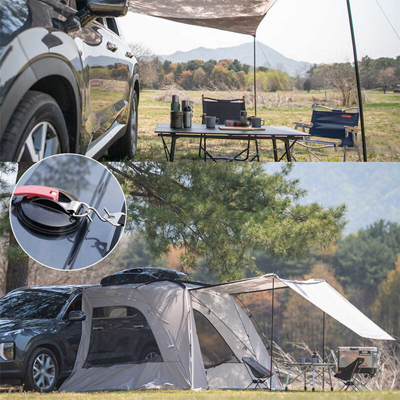 アウトドアアクティビティ用のプラスチック製吸引テント,頑丈なテント,トラップ,車用の日よけアクセサリー