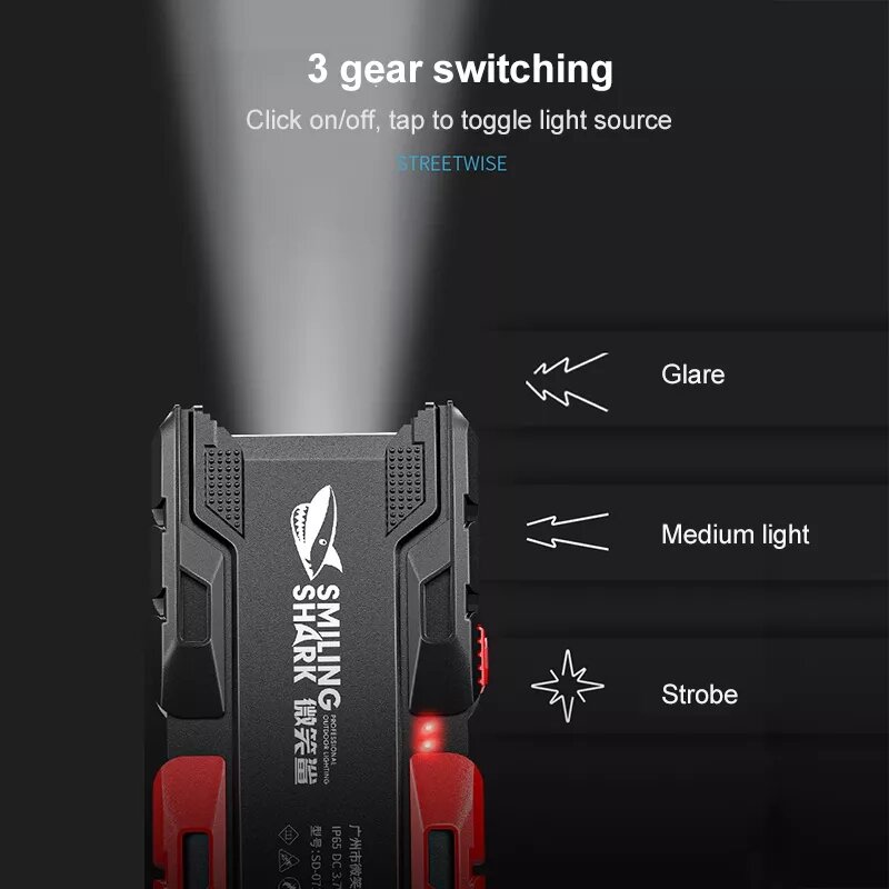 2 Core Strong Light Flashlight Outdoor Portable USB Rechargeable Multifunction LED Light Power Bank Waterproof Camping Hiking