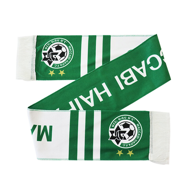 Écharpe molletonnée de l'équipe de Football du Club de Football, Maccabi Haifa israël, 15x145cm