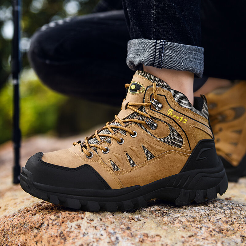 รองเท้าผู้ชายกลางแจ้งเดินป่ารองเท้า High Top Trekking ชายรองเท้ากันฝนยุทธวิธีฤดูหนาว Unisex ทหาร Buty Robocze Meskie