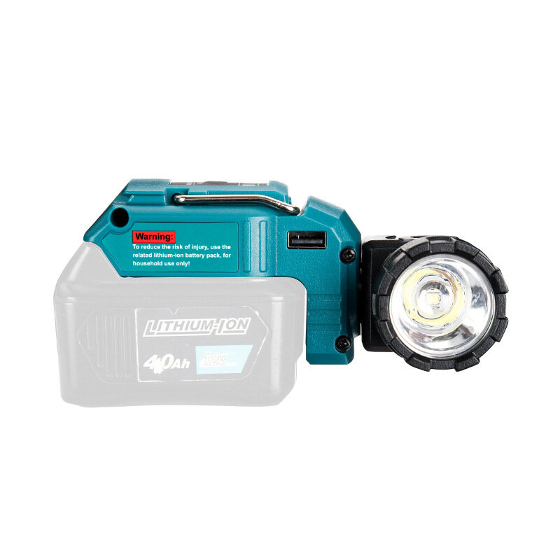 Portable Work Lamp Flashlight For Makita DCB120 10.8V 12V Li-ion Battery LED Cordless Work Light Portable Spotlight battery tool