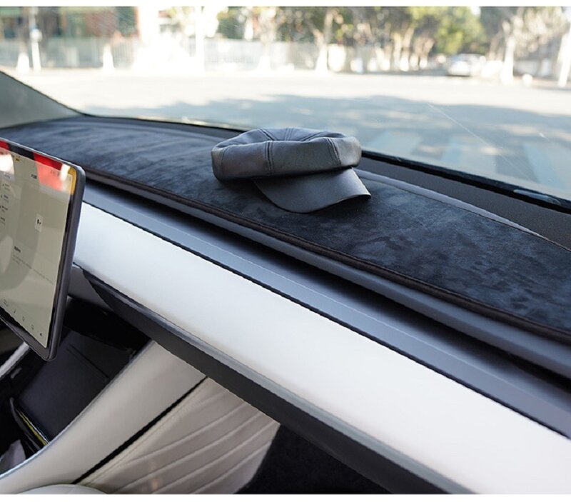 Voor Tesla Model 3 Y Dashboard Panel Pad Cover Stofdicht Zonwering Antislip Instrument Protector Zonnescherm Cover board