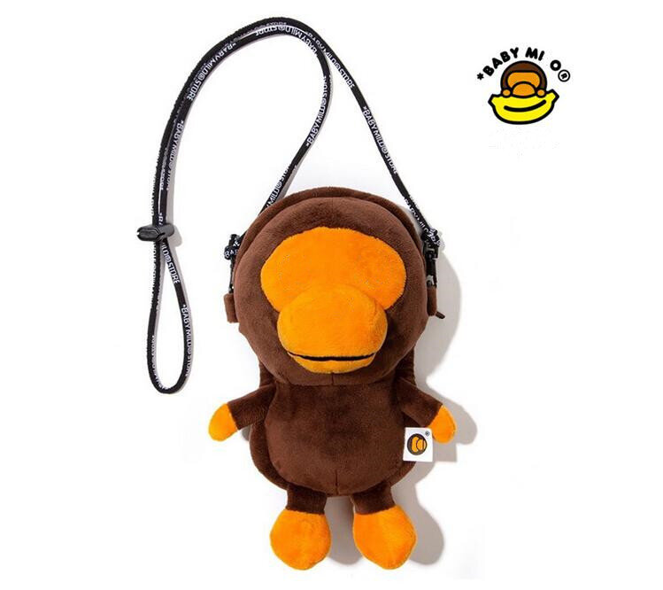 Bolso de hombro de Animal pequeño para niños y niñas, bolsa de compras para teléfono, regalo, Mini monedero, color marrón, novedad de 2021