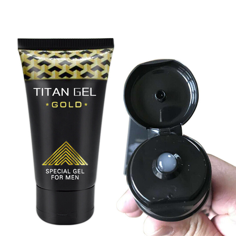 Titan Gel-Crema para agrandar el pene, crema para agrandar el pene, Gel dorado Original de Rusia, productos para adultos