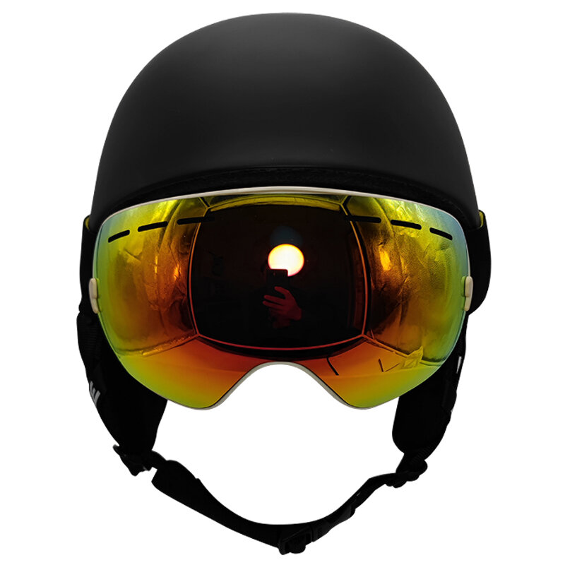 LOCLE-casco de esquí moldeado integralmente para hombre y mujer, casco de esquí para niños, monopatín, esquí, Snowboard, motocicleta, moto de nieve