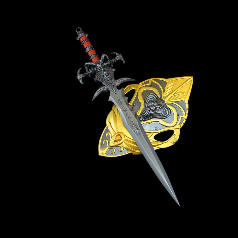 Frostmourne-arma de World of Warcraft para niños, modelo de juguetes de rey, colección de regalos, espada Ninja, Anime, Samurai, Katana de acero real