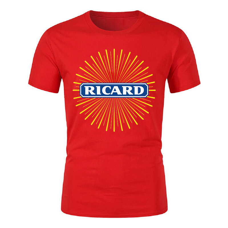 Ricard – T-shirt à manches courtes pour homme, haut avec dessin animé, surdimensionné, Funko Pop