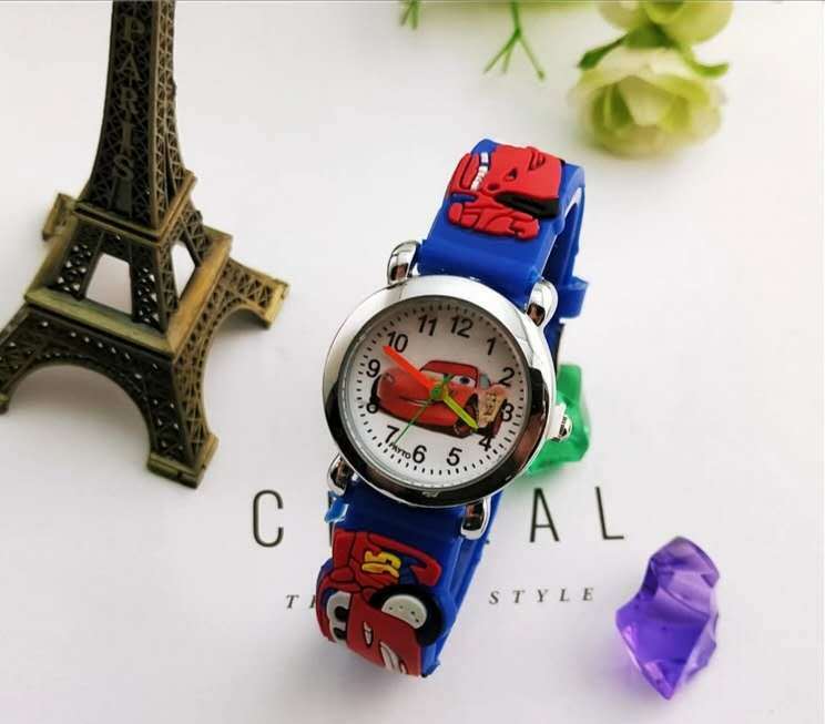 Crianças relógios populares carro imprimir cinto de couro relógio estudante meninos e meninas dos desenhos animados relógio de quartzo crianças relógios relógio inteligente para