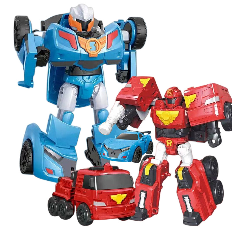 Robot déformé de transformation de voiture pour enfants, figurine d'action pour garçon, mini modèle d'anime coréen, jouets pour enfants, livraison gratuite, Tobot Brother