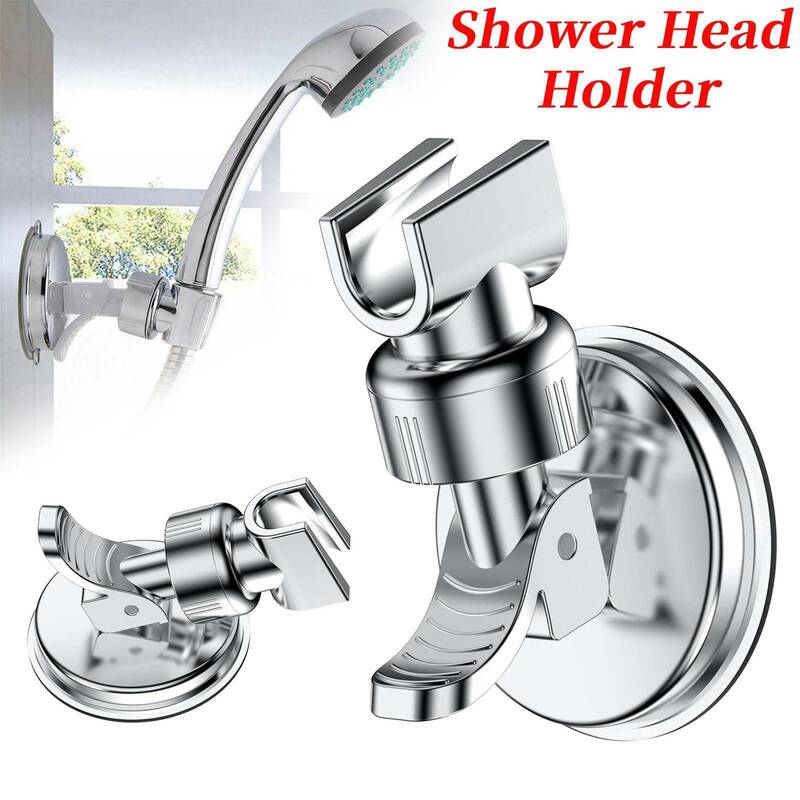 Soporte de cabezal de ducha ajustable, útil soporte de pared de mano, ventosa, accesorios de baño