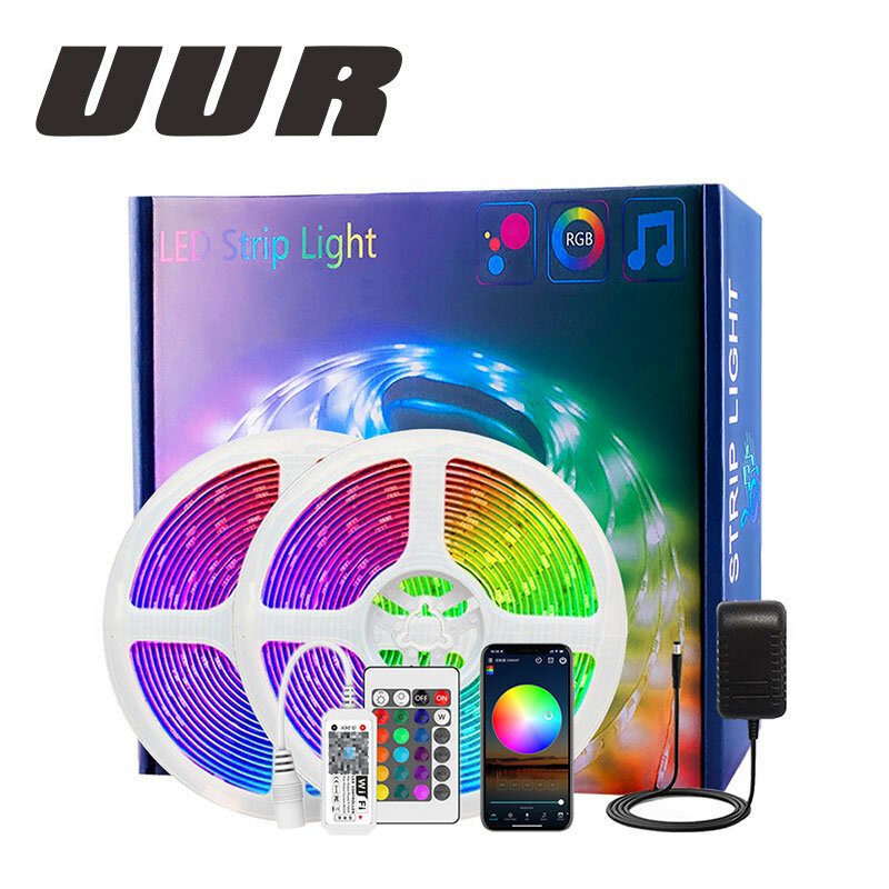 LED Strip Lights RGB 5050 WS2812 Wifi Control Waterproof Flexible Tape TV Backlight Room Home Party Decoration DC 24V