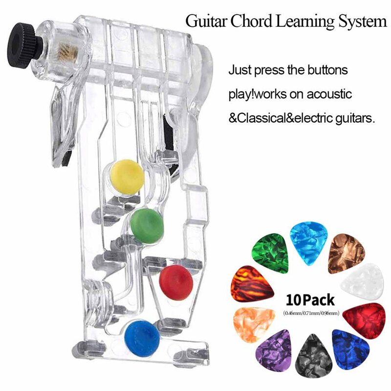 Sistema de aprendizagem de guitarra, iniciantes instrutor acústico, acord de instrutor auxiliar, ferramenta de aprendizagem, ferramentas de ensino, instrutor de dedo de guitarra