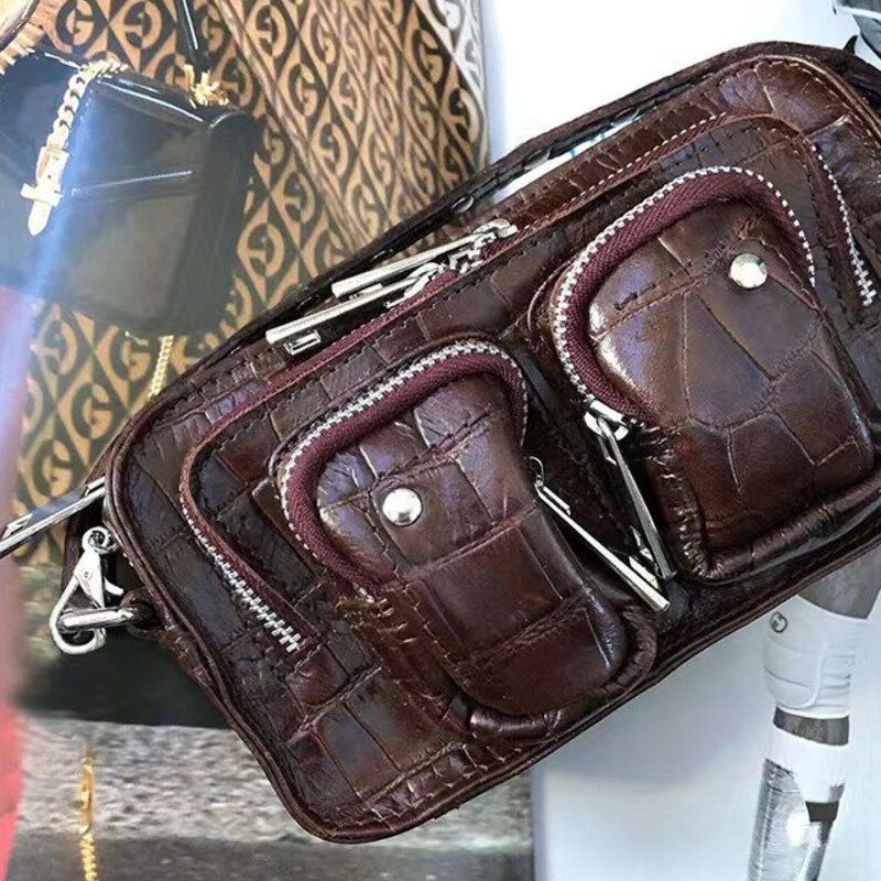 2022 Leopard Crossbody skórzane torby dla kobiet luksusowe torebki projektant panie ręka torba na ramię Sac głównym