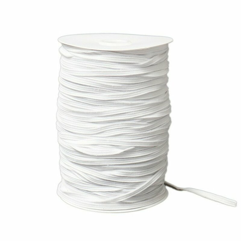 Эластичная лента, эластичная лента, тесьма, белый вязаный эластичный шнур, тяжелая эластичная лента, подходит для швейного процесса
