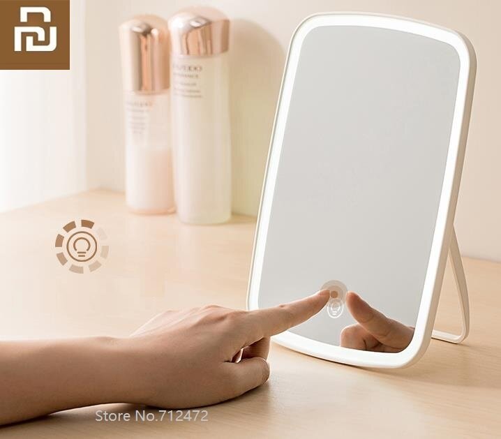 Youpin Mijia specchio per trucco luce a led specchio pieghevole portatile riempimento luce dormitorio specchio da tavolo per la casa