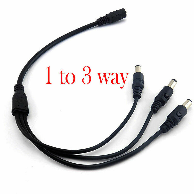 Cable divisor de enchufe de alimentación macho, 12v DC, 1 hembra a 2, 3, 4, 5, 6 y 8 vías, tira Led CCTV