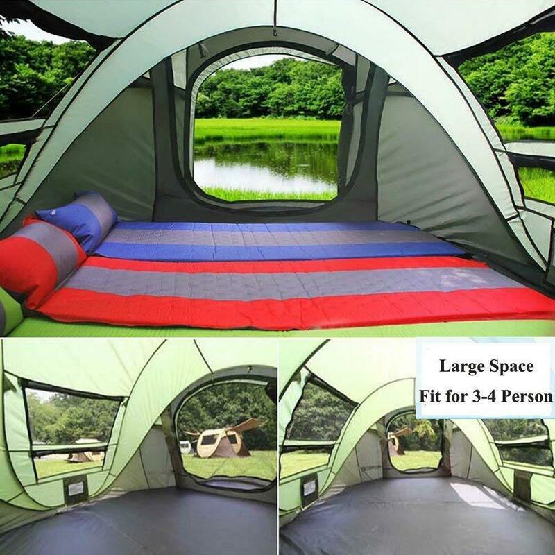 Tenda Pop-Up Otomatis, Tenda Penyiapan Instan Luar Ruangan 5-8 Orang Tenda Tahan Air 4 Musim untuk Mendaki, Berkemah, Bepergian
