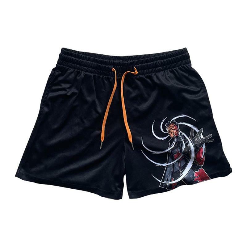 Pantalones cortos con estampado de Anime japonés para hombre, Shorts holgados informales para la playa, entrenamiento, trotar, gimnasio, 6XL