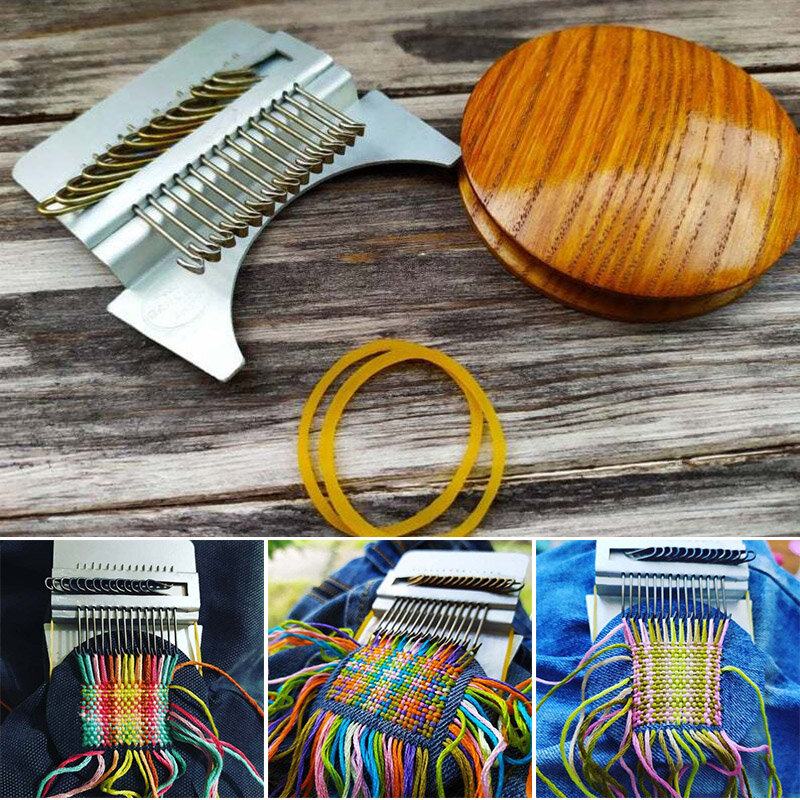 Piccolo telaio Speedweve tipo strumenti di tessitura Kit di strumenti di riparazione famiglia facile da trasportare telaio tessitura