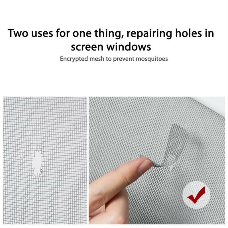 15Pcs Fenster Bildschirm Ersatz Anti-insekt Bug Klebstoff Aufkleber Netto Gebrochen Löcher Fix Werkzeuge Homeroom Haushalt Zubehör