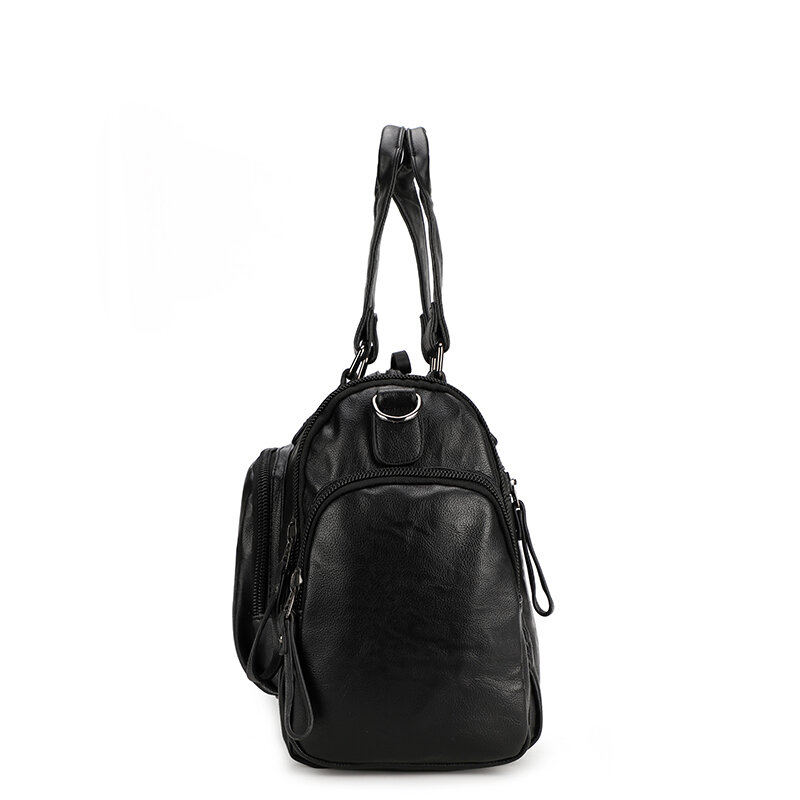 Новинка 2022, мужская сумка YILIAN из мягкой кожи, повседневная сумка через плечо, модная Вместительная дорожная сумка