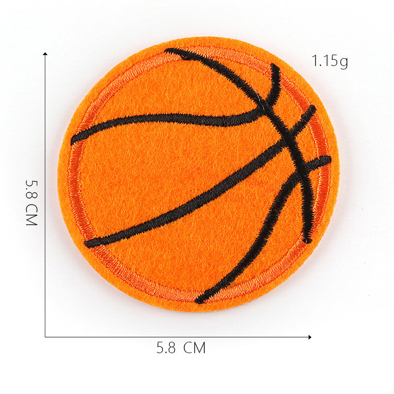 10Pcs Basketbal Voetbal Team Patch Teken Alfabet Patroon Voor Kleding Diy Strijken Voor Hoed Jeans Geborduurde Sticker