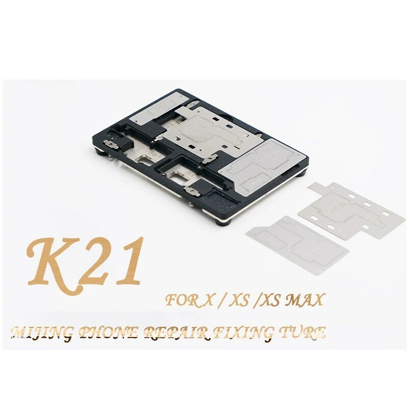 Soporte de PCB MJ K21 para iPhone X/XS MAX, Micro estación de reparación de soldadura, herramientas de fijación