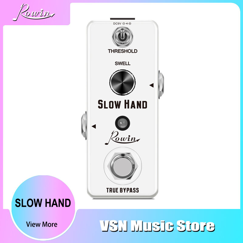 Rowin Guitar Slow Hand Pedals Digital Pedal Sounds like violin Mini Size True Bypass LEF-326