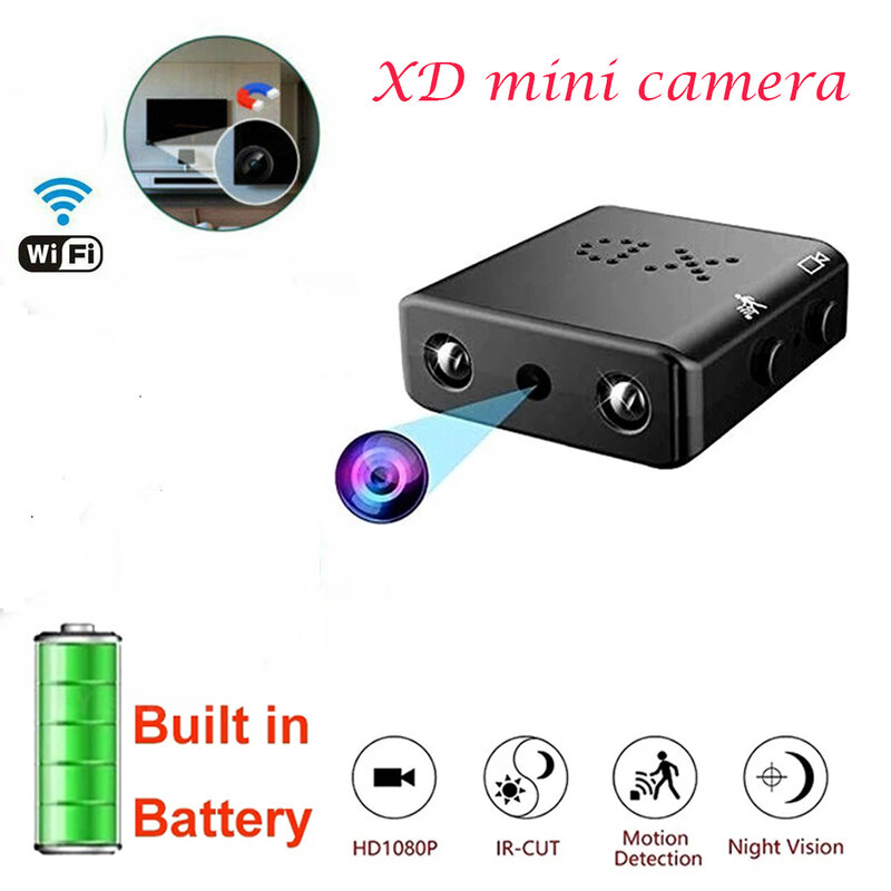 Mini caméra de sécurité wifi, nouveauté 2022, Vision nocturne, avec détection de mouvement, enregistrement vocal, Surveillance cachée