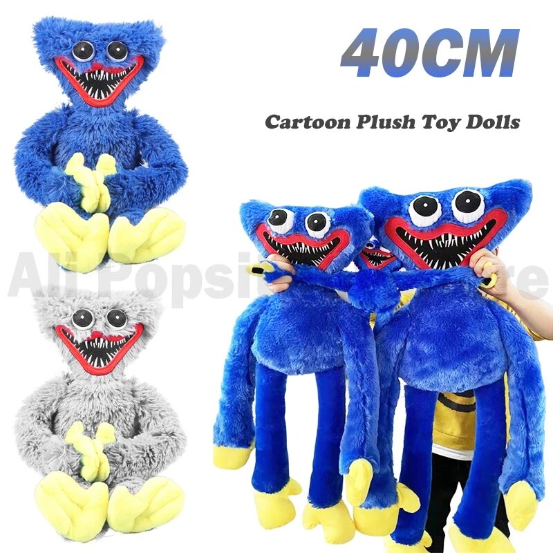 40cm Huggy Wuggy Plush Toy Soft Stuffed Poppy Playtime Game Character Horror Doll Plush Toys for Children Boys Christmas Gifts