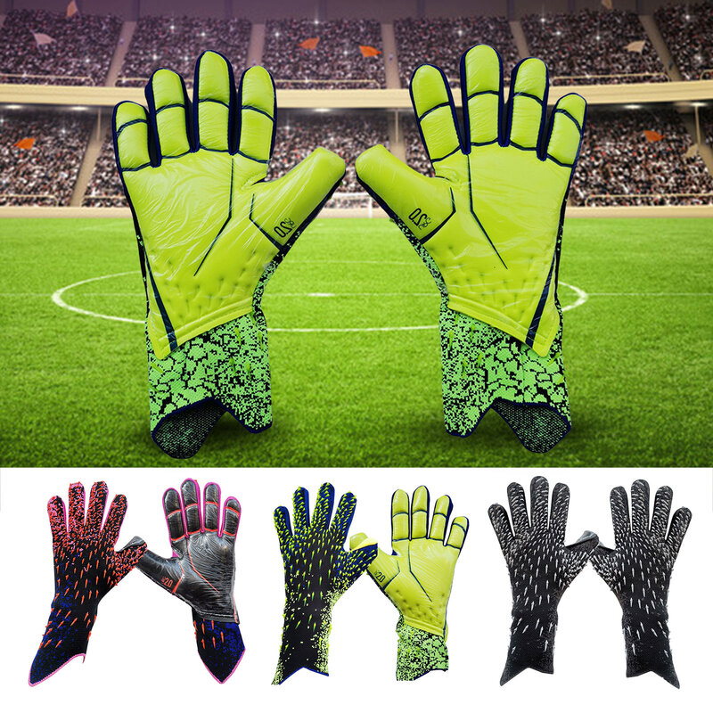 Professional Football Soccer Gloves Goalkeeper Latex Thickened Protection Adults Goalkeeper Sports Football Goalie Soccer Gloves