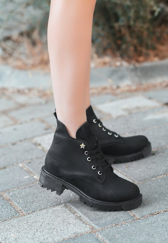 Turquia novo design preto cor botas femininas para inverno e outono saltos para senhoras moda ankle boots para mulheres